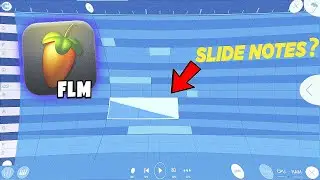 What are slide notes and how to use them in FL Studio Mobile?