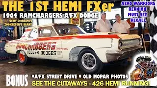HEMI HISTORY NHRA Drag Racing 1964 RAMCHARGERS 426 DODGE AFX Aero Warriors Wellborn Museum MOPAR