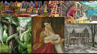Карусель МНОГОЦВЕТКИ Круг 47) Химера / ХАЕД / ДИМЕНШЕНС )) Вышивка