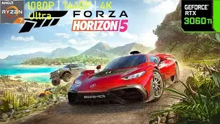 Forza Horizon 5 Benchmark  RTX 3060 Ti  1080P , 1440p , 4K