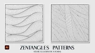 Zentangles Patterns |Texture Pattern  |  Illustrator Tutorial