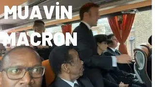 EMMANUEL MACRON  II.ELİZABETH'in#Cenaze #Törenine#Giderken #Otobüste#Muavinlik yaptı. #ÇayKahve#Vlog