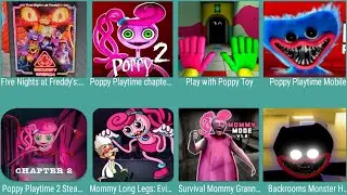 Five Nights at Freddy's: Security Breach,Poppy Playtime 2 MOD,Play With Poppy Toys,Poppy Playtime