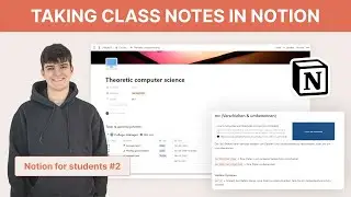 How to take class notes in Notion | Notion for students #2