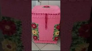 Inspiração, capas para máquina de lavar roupas #crochet