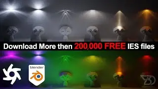 How to use IES lights in blender for octane/cycles + free IES files