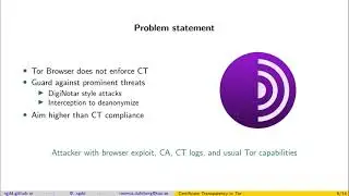 [6A] Privacy-Preserving & Incrementally-Deployable Support for Certificate Transparency in Tor