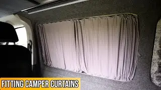 VW Transporter T6.1 Camper Conversion - Ep12 Fitting Camper Curtains