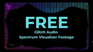 No Copyright Glitch Audio Spectrum Visualizer | Beat Sync Waveform Motion 