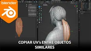 Copiar y pegar Uvs entre geometrías similares en Blender