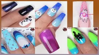 #524 Top French Tip Nails Design | Amazing Nail Art Tutorial 2022 | Nafy art