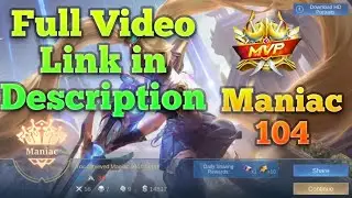 Maniac 104 Layla New Build Gameplay #layla #mlbb #mobilelegends