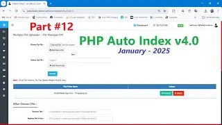 Auto Index Script v4.0 {2025} How to Add Multiple Files Using File Manage FM #12 | PHP Version 7.4