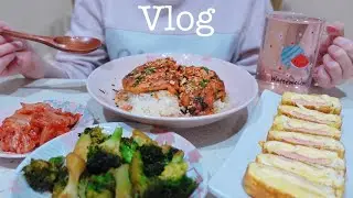 VLOG 🥗 Healthy Japanese Meal & Mini Hotpot 🍲 Pollock Roe Egg Roll 🍝 Shrimp Pasta With Cheese