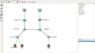 GNS3 LAB - Fortigate Firewall | OSPF | Port-channel (LACP) | VLAN | Web client  Part-1