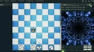 Мат тремя конями с помощью Stockfich! /// Checkmate with three knights!