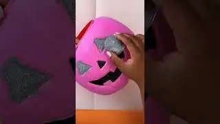 Disco ball pumpkin for a hippie Halloween 🎃✨