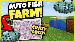 EASIEST Automatic AFK Fish Farm Tutorial (Java & Bedrock) - Minecraft 1.20