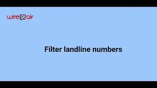 How to Filter Landline Numbers from phone lists for Text messaging?-TXTImpact