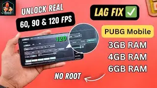 Unlock Real 60 FPS, 90 FPS, 120 FPS in PUBG Mobile🔥 | HOW TO FIX LAG IN PUBG MOBILE ✅