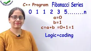 c++ program to print Fibonacci series up to n terms  with logic explanation