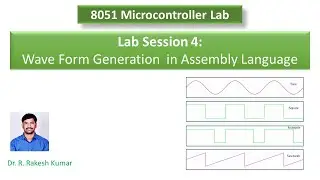 8051 lab session 4: Waveform Generation || Square || Rectangular || Triangular || Sawtooth || Sine.