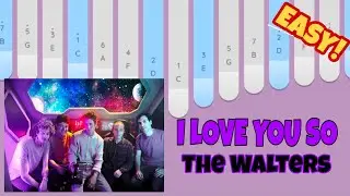 I LOVE YOU SO•THE WALTERS•Kalimba/Keylimba Easy Tutorial with Tabs and Lyrics