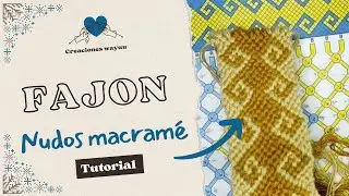 //COMO HACER LA CARGADERA  DE LA MOCHILA WAYUU CON NUDOS MACRAMÉ//