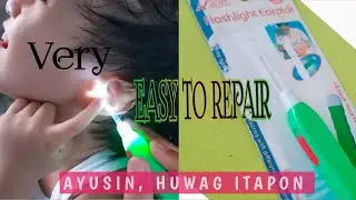 REPLACE BATTERY (Flashlight Earpick)