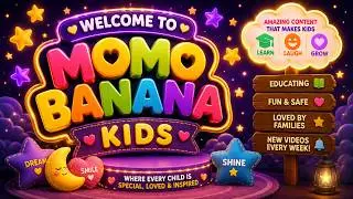 MomoBanana Kids Official End Screen | Like, Subscribe & Share | Magical Kids Channel Outro
