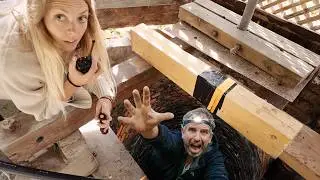 I climbed down our 50 m deep Chateau Well