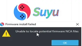 Suyu Emulator Unable to locate potential firmware NCA files