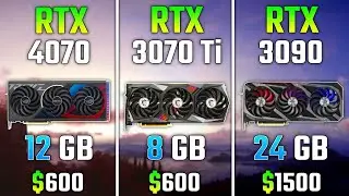 RTX 4070 против RTX 3070 Ti против RTX 3090   Тест в 7 играх 2160p 4K