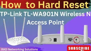 How to Hard reset TP-Link TL-WA901N Wireless Access Point - English
