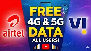⚡Airtel & Vi Free Data Trick 2026 | Free Internet 100% Working 
