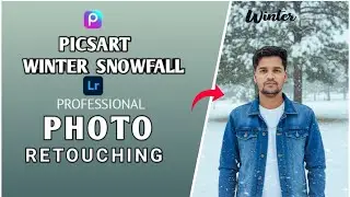 PicsArt Winter Snowfall Photo Editing | Viral Cold Aesthetic Photo Edit Tutorial |