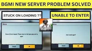 Bgmi Unable to enter in match | Bgmi unable to play | Server not respond | Bgmi matchmaking problem