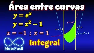 Área entre Curvas - Cálculo Integral | Ejemplo 1