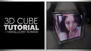 3D cube + translucent border - after effects tutorial