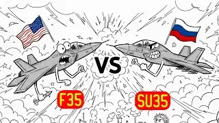 What If 10 F-35s Fought 10 Su-35s? ⚔️ Sky Chaos Edition