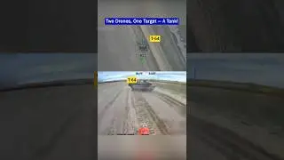 Lancet Captures FPV Strike on a Ukrainian T-64 Tank in Real Time!