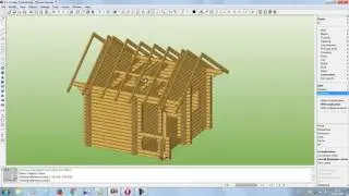 Rotating beams and moving boards in K3 Cottage. K3-COTTAGE.COM #loghomedesign