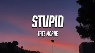 Tate McRae - stupid (Lyrics)