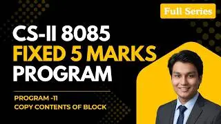 8085 Program: Copy Block of Data to New Location | HSC Board CS-II 2026 IMP