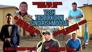 YOSH TADBIRKORLARNI SINDIRISHMOQDA!
