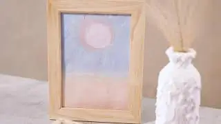 Make a picture from handmade paper colour-graded with art aqua liquid watercolour