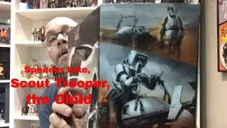 Star Wars the Black Series Speeder Bike, Scout Trooper and the Child