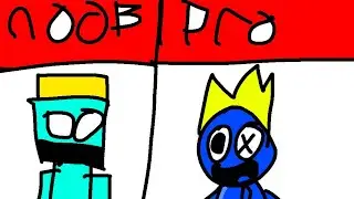 Rainbow friends build battle noob vs pro