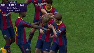 PES 2021 MAC YAPIM BARCELONA VS ATLETİKO MADRİT 1-1
