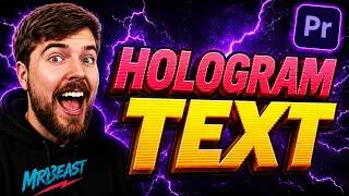 The Viral MrBeast Hologram Text | Premiere Pro Tutorial